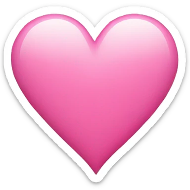 Pink heart  sticker