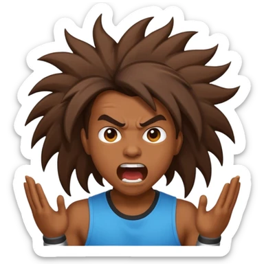 Headbanging emoji sticker