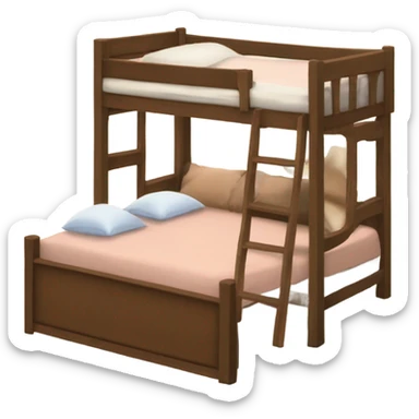 Cozy loft bed sticker