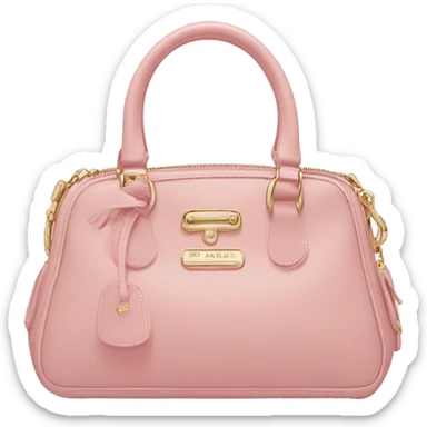 Pastel pink Prada purse  sticker