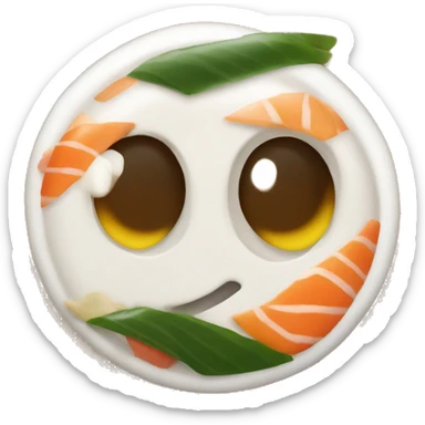 Slovak earing sushi sticker
