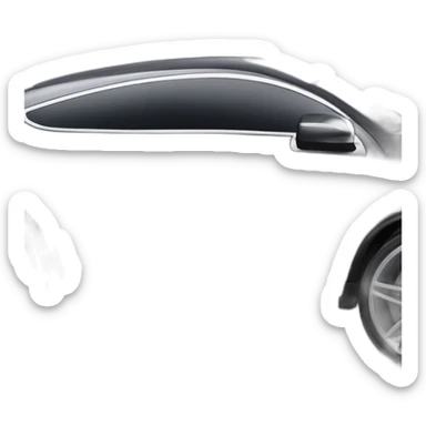 black Mercedes GLC coupe sticker