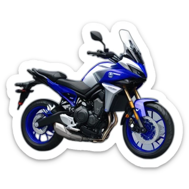 Yamaha tracer 7 icon performance blue and silver sticker