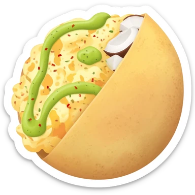 Egg Dosa with Kara Chutney sticker