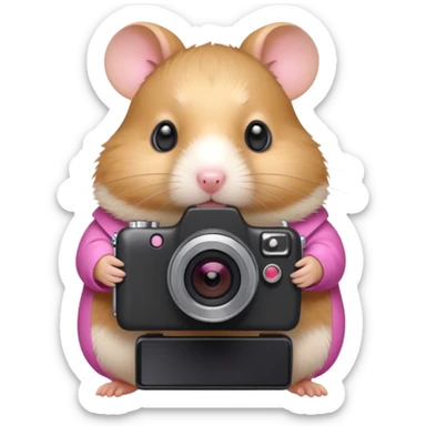 photographer  hamster sticker