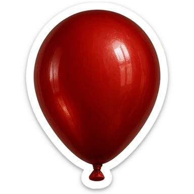 palloncino rosso, iperrealistica 4k sticker