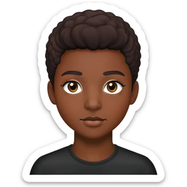 Gay black fem boy wearing lashes  sticker