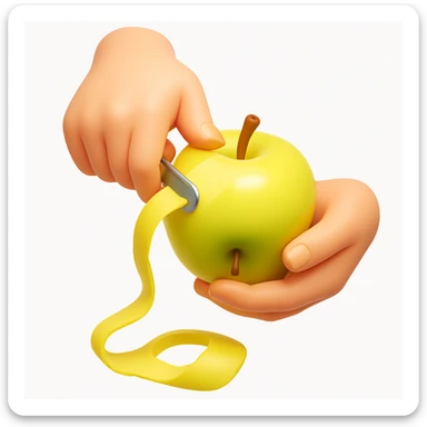 Convert the uploaded image into a 3D Apple-style emoji — preserve the key shapes, colors, and overall composition of the original image. Simplify the forms into clean. Apply glossy textures, soft lighting, smooth shading, and render everything in Apple emoji style on a clean white background

 sticker