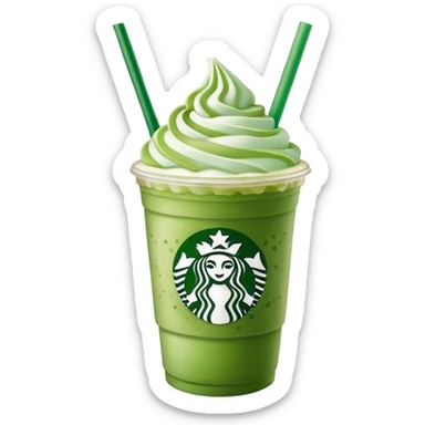frappe Matcha Starbucks sticker