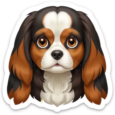 Chienne King charles sticker