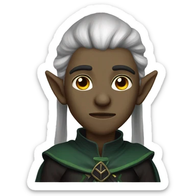male nightbor elf warlock to silence  sticker