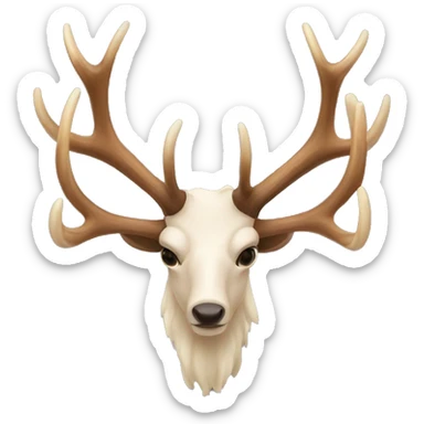 6 point Elk antler without skull sticker