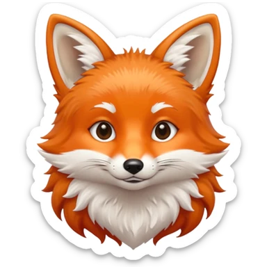 cute fox sticker