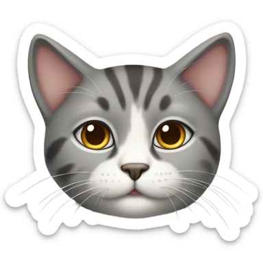a pussy cat sticker