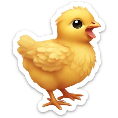 baby chicken sticker