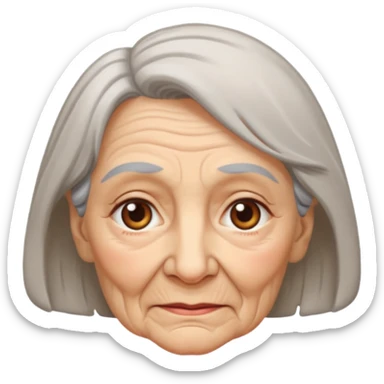 mujer adulta mayor sticker
