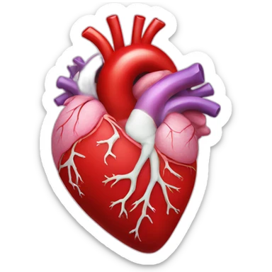 heart anatomy sticker