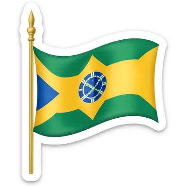 Crie um emoji da bandeira do Imperio do brasil realista estilo a que já existe no WhatsApp do brasil sticker