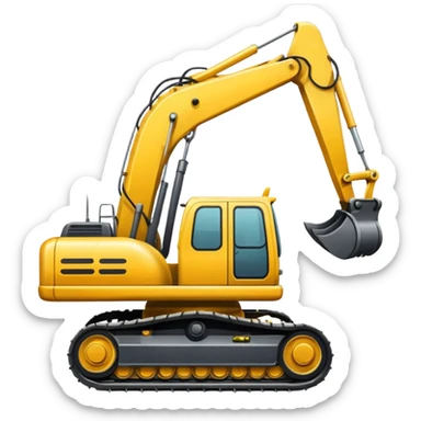 Excavator sticker