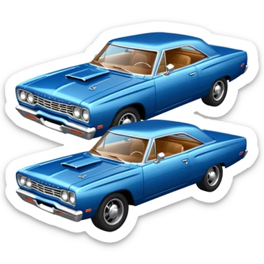 1969 roadrunner car sticker