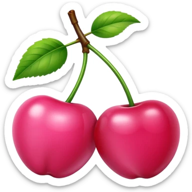 Light Pink cherries sticker