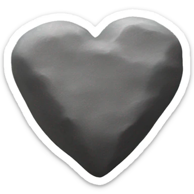 Create a heart shaped rock. Demonstrating a person whose heart is a rock and doesn’t feel anything sticker