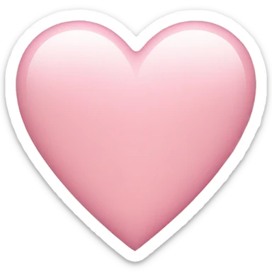 light pink heart sticker