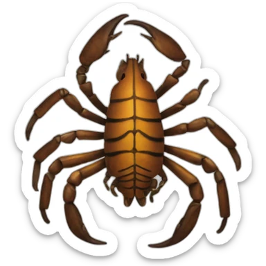 starred scorpio sticker