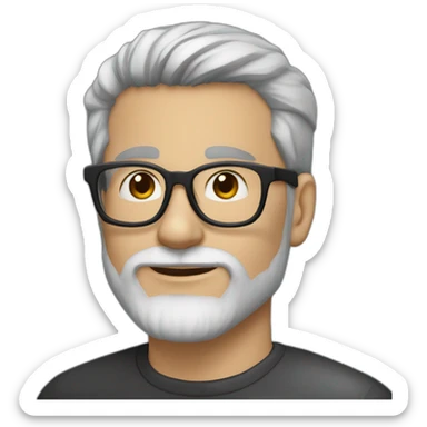 30-year-old-white-man-with-grey-and-black-hair-and-grey-and-dark-beard-and-dark-glasses-and-thin-nose sticker
