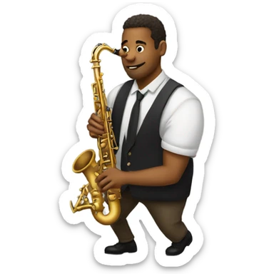 jazz saxofonist sticker