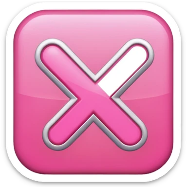 Pink check mark sticker