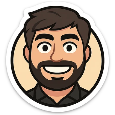 Create a custom emoji from the photo focusing on the face and shoulders, keeping the original face shape. Render it in a cartoon style with a circular format and transparent background, suitable for Slack custom emoji upload. sticker