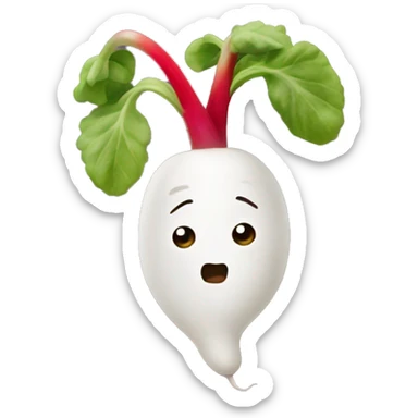 Aro’s emotional support radish sticker