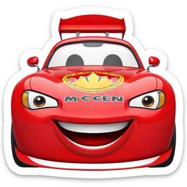 Puedes hacer un emoji del rayo mcqueen ?Puedes hacer un emoji del rayo mcqueen ? sticker