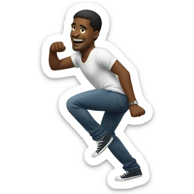 african american man twerking sticker
