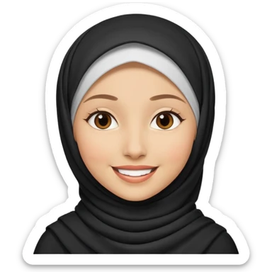 hijab woman sticker