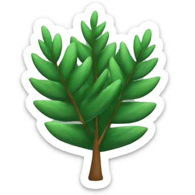 pine-tree leaves  sticker