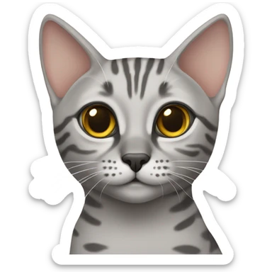 Egyptian Mau kitty sticker