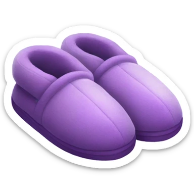 purple slippers sticker