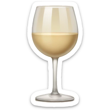 Beige asthetic wine Glas with a bow on the stem sticker