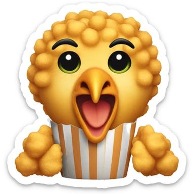 CHICKEN POPCORN sticker