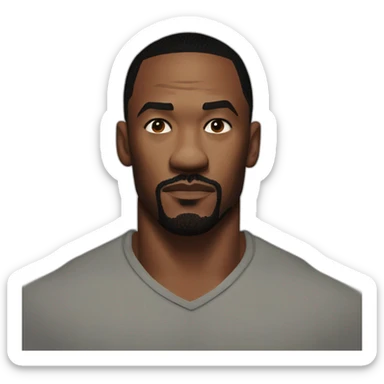 Anthony Mackie serious sticker
