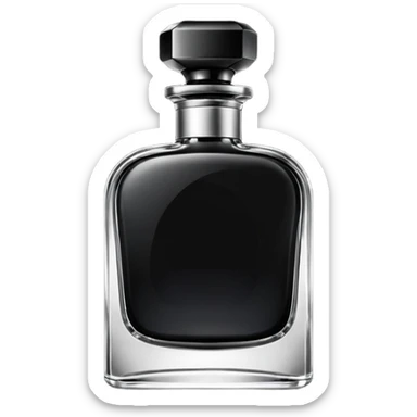 men parfum bottle sticker