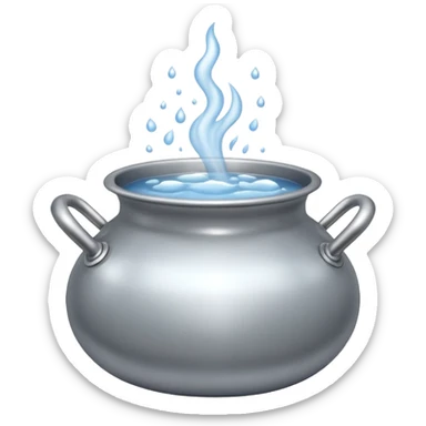 The pot is hissing  sticker