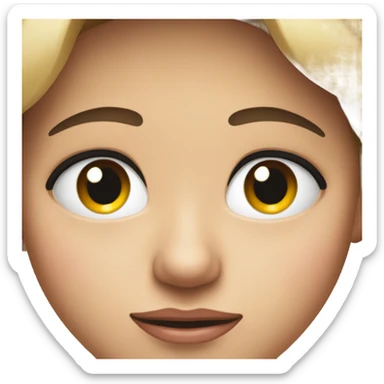 raising one eyebrow  sticker