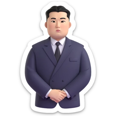 Portrait of a North Korean man, serious and stern, official portrait of a chief engineer at a shipyard, wearing formal dark clothing, neutral background, restrained style, DPRK propaganda style portrait, minimalist, masculine, confident gaze sticker