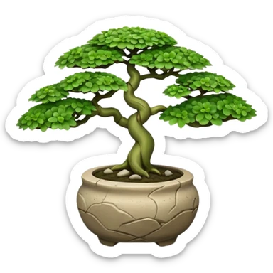 Shallow Flintstones bonsai  sticker