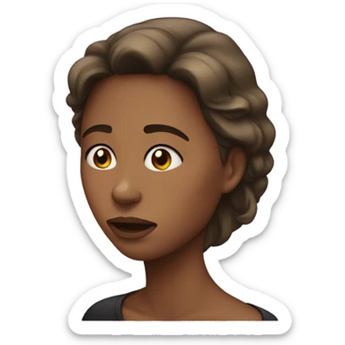 Woman is cry sticker