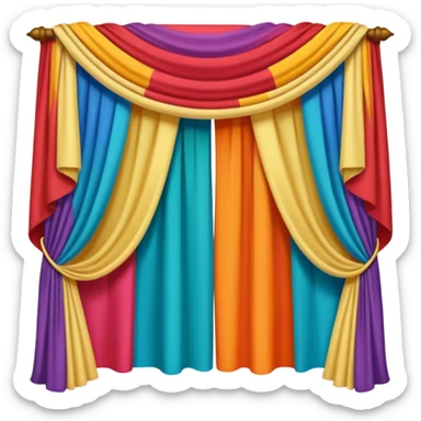 Drapes of colors for image consulting sticker