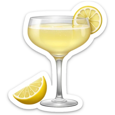 French 75 cocktail sticker